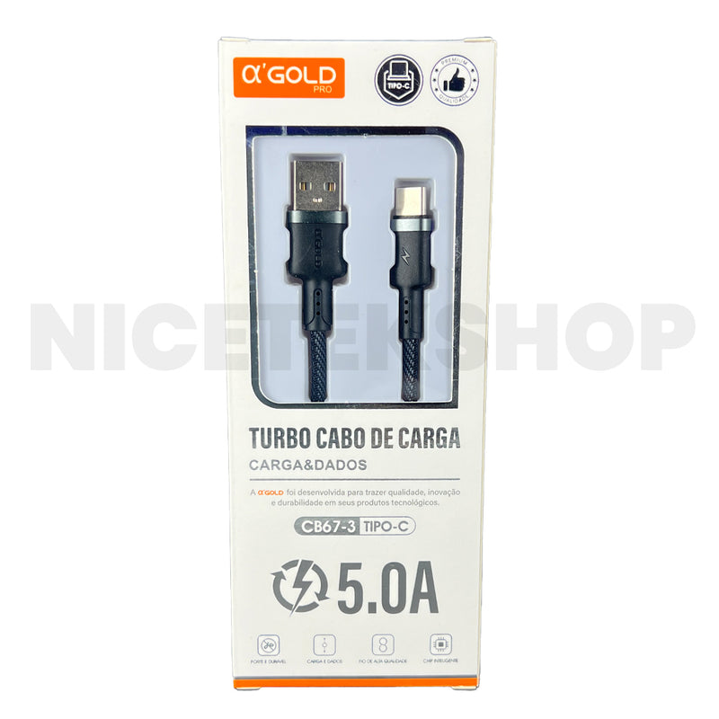 Cabo USB 5.0 Turbo Tipo C