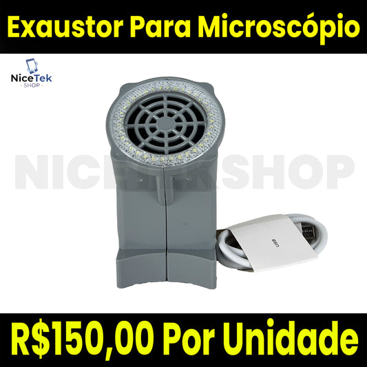 Exaustor de Fumaça Com Lanterna Para Microscópio