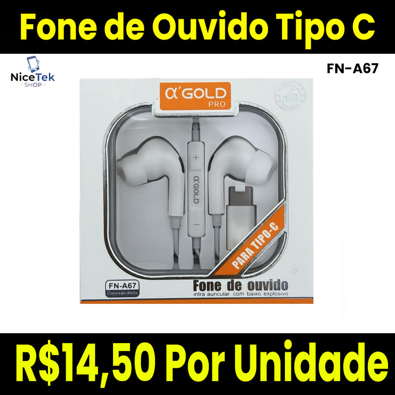 Fone de Ouvido Tipo C FN-A67