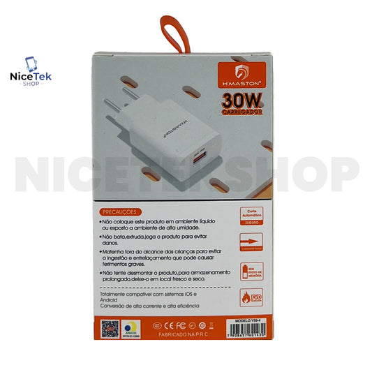 Fonte Turbo 30W USB H'Maston