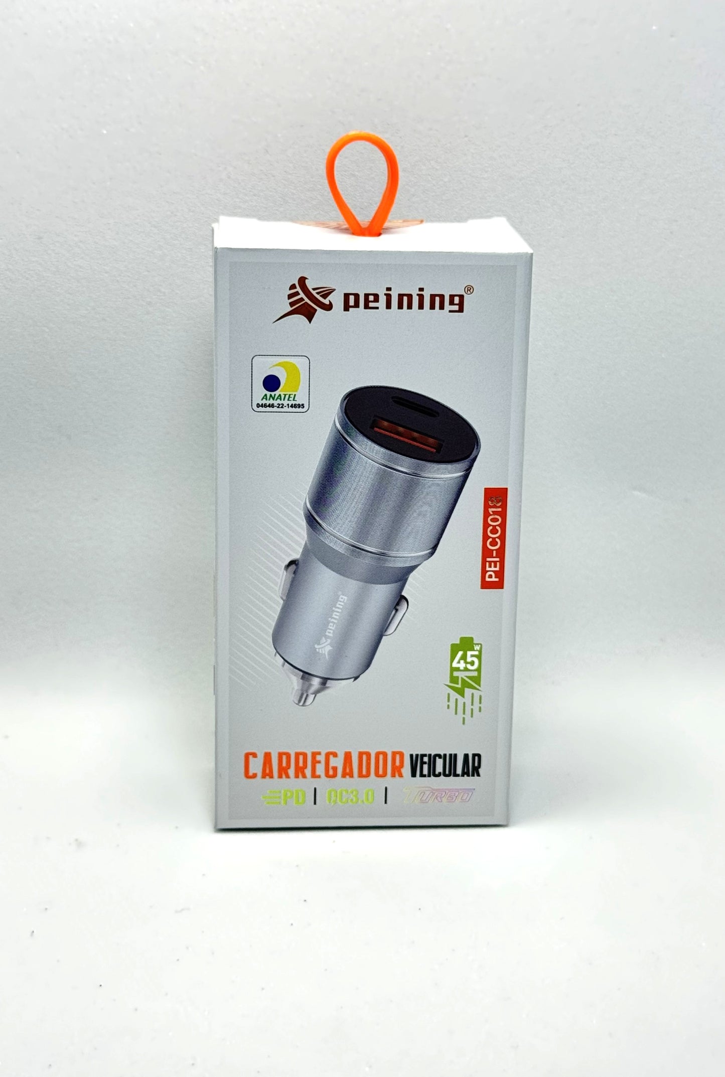 Carregador Veicular Turbo Usb / Tipo c Peining PEI-CC018