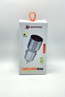 Carregador Veicular Turbo Usb / Tipo c Peining PEI-CC018