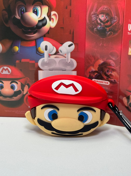 Fone de ouvido Bluetooth Super Mario AirPods Pro KT-01