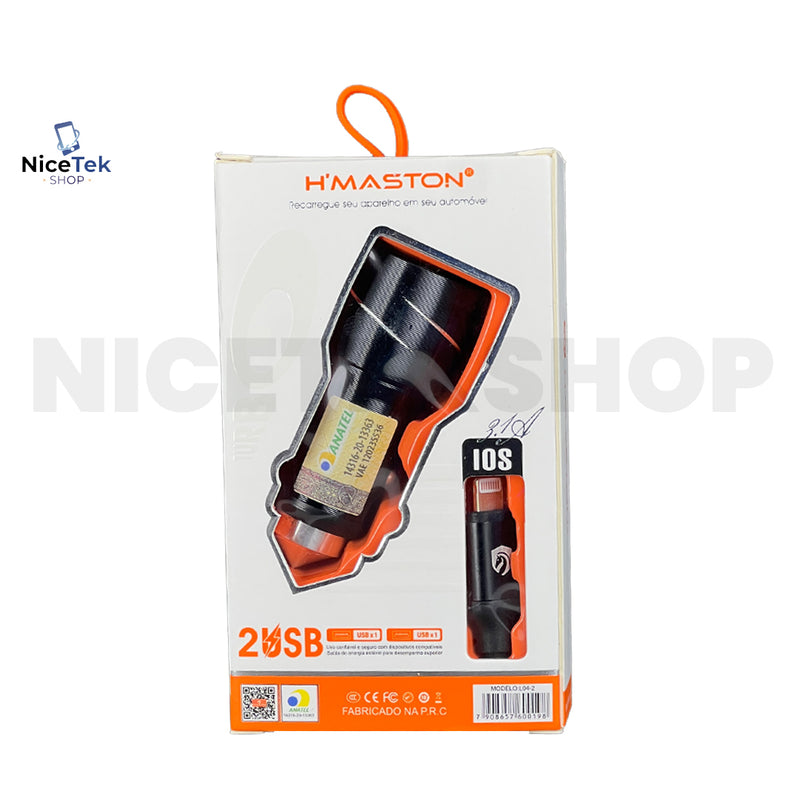 Carregador Veicular Turbo 45W IOS Hmaston Original