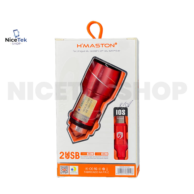 Carregador Veicular Turbo 45W IOS Hmaston Original