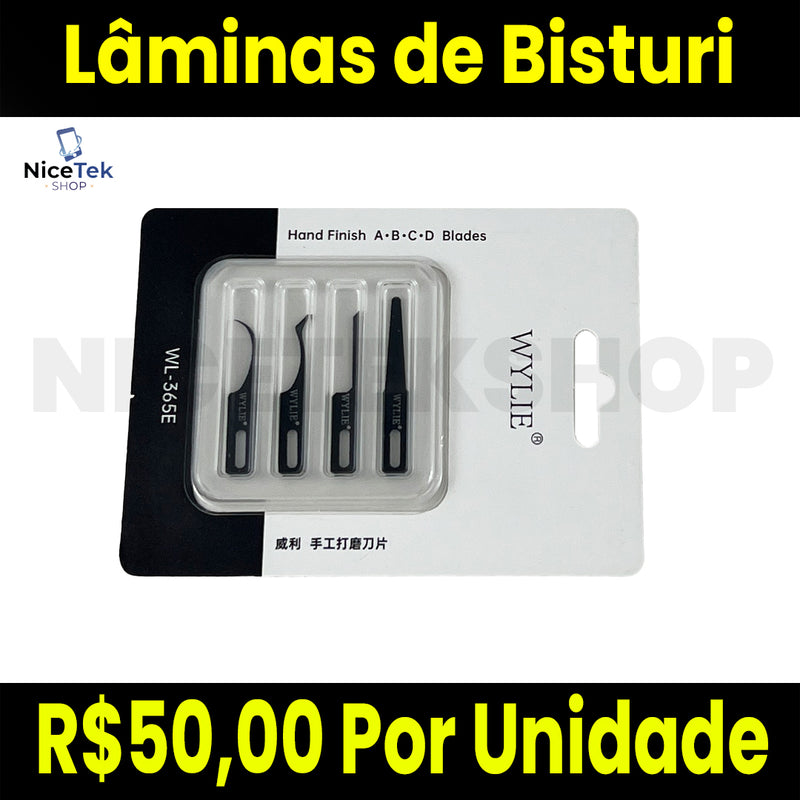 Kit Lâminas de Bisturi CPU e Memória Wylie
