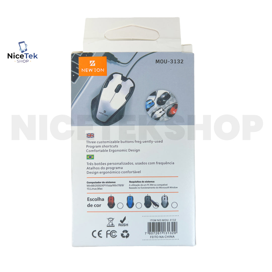 Mouse Com Fio MOU-3132