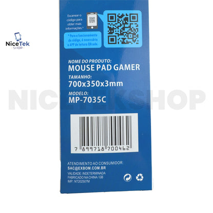 Mouse PAD Gamer Exbom