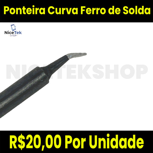 Ponteira Curva Ferro de Solda