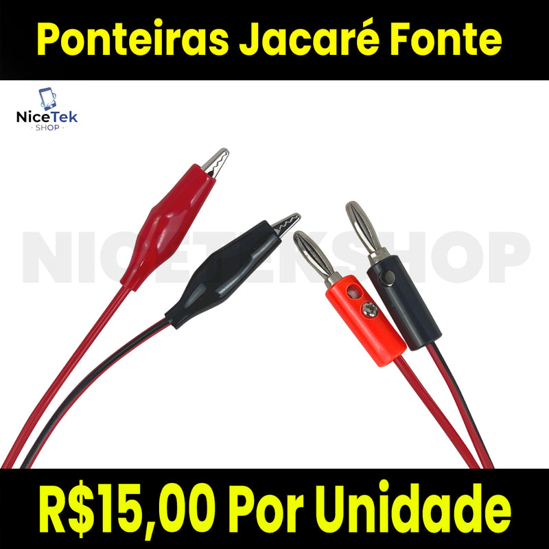 Ponteiras Jacaré Fonte de Bancada