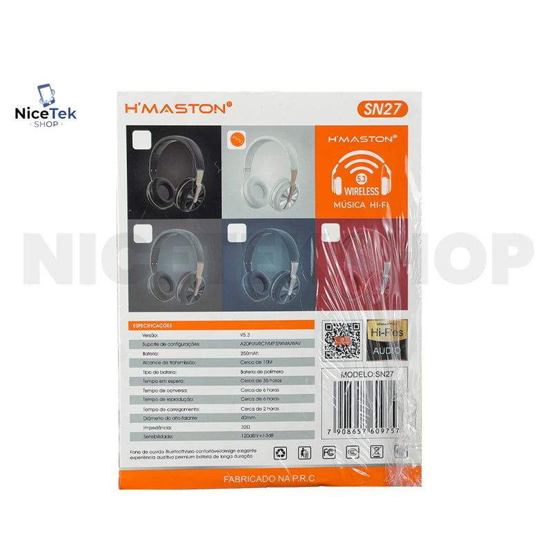 Headphone Bluetooth SN27