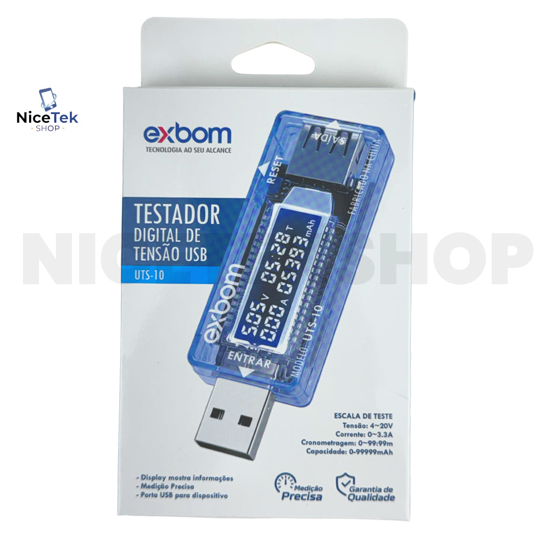 Testador de Tensão USB