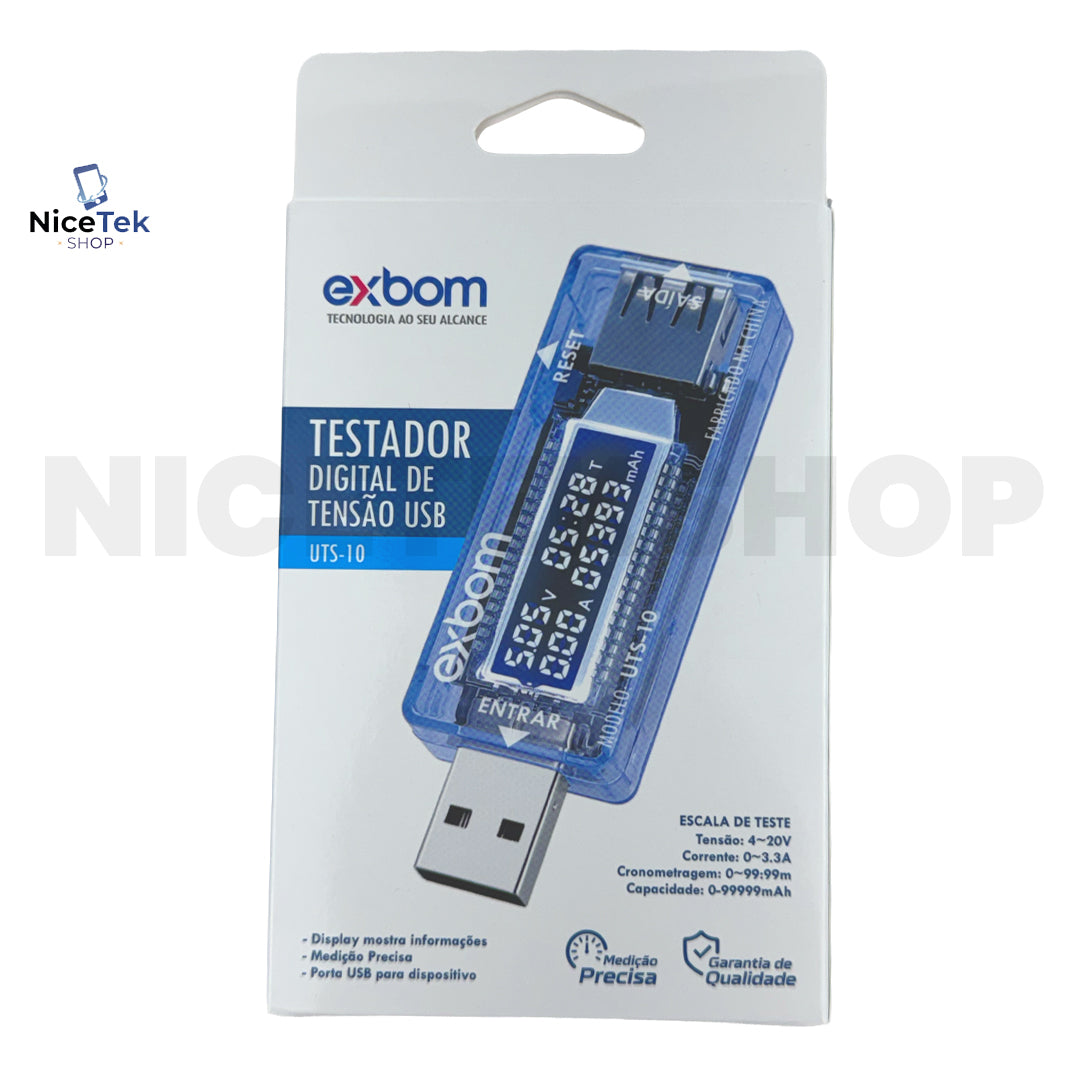Testador de Tensão USB