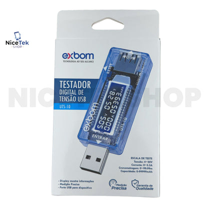 Testador de Tensão USB