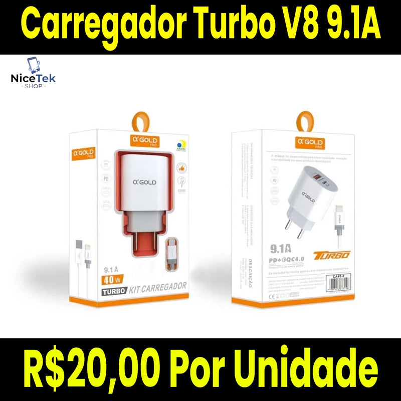 Carregador Turbo V8 9.1A