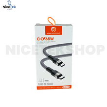 Cabo USB 65W Tipo C Para Tipo C