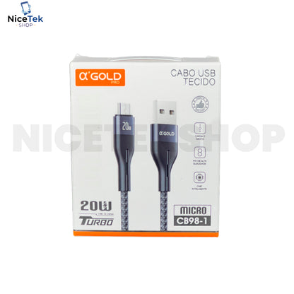 Cabo USB 20W V8