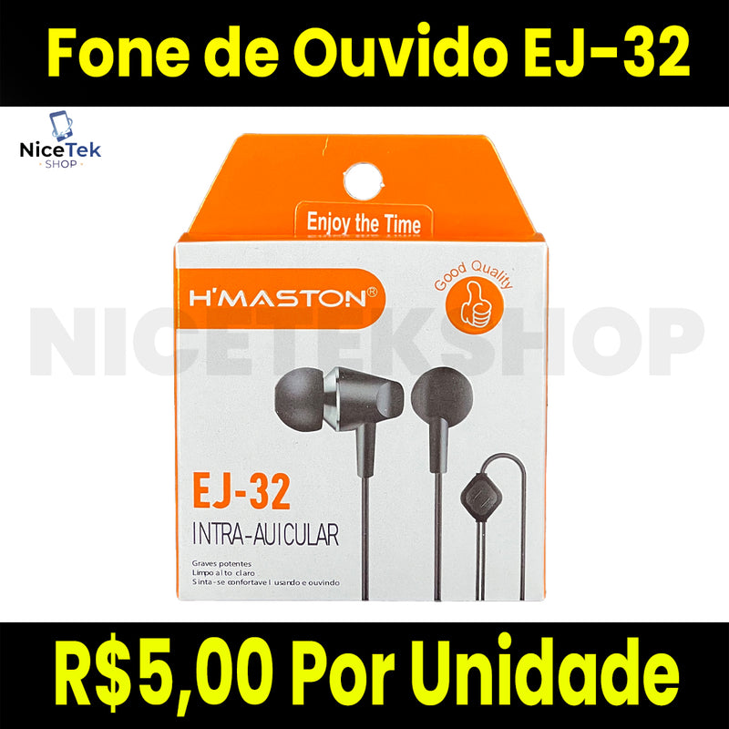 Fone de Ouvido Com Microfone EJ-32