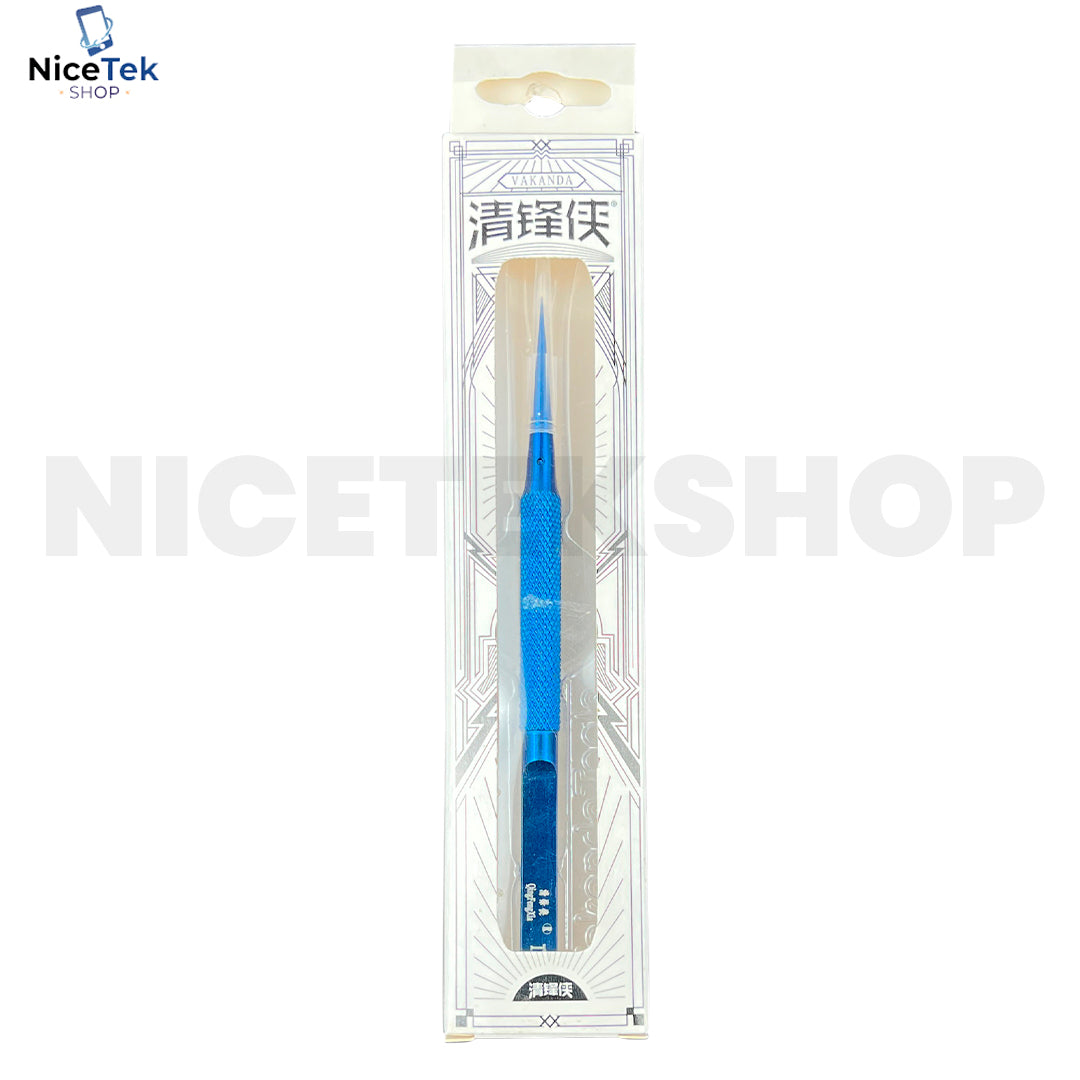 Pinça Titanium Azul Reta