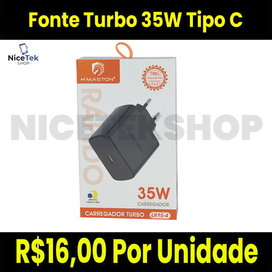 Fonte Turbo 35W Tipo C H'Maston