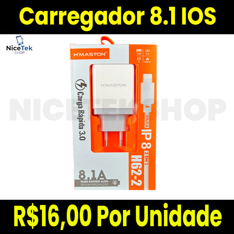 Carregador Turbo 8.1A IOS HMASTON Original