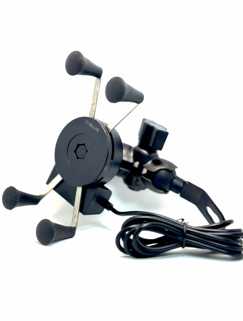 Suporte Para Moto Com Carregador USB LE-041