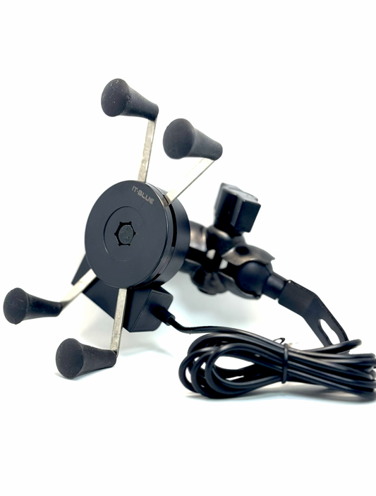 Suporte Para Moto Com Carregador USB LE-041