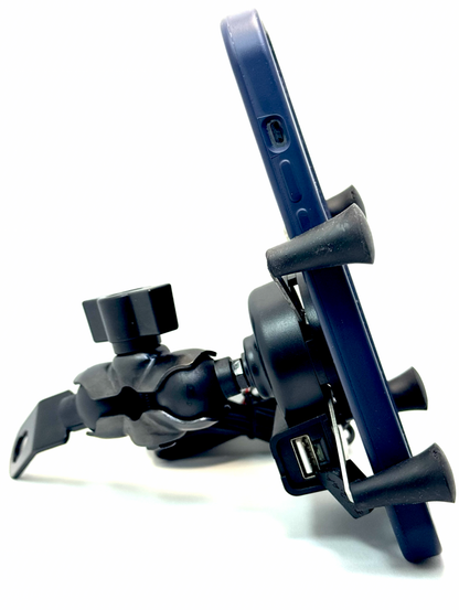 Suporte Para Moto Com Carregador USB LE-041