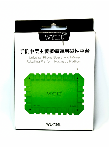 Base Magnética Universal para Reballing de Placa Intermediária (Mid Frame) Wylie WL-736L