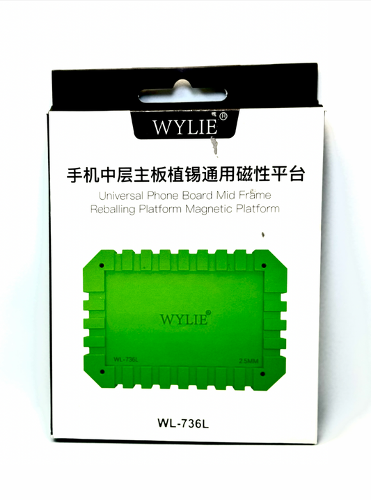 Base Magnética Universal para Reballing de Placa Intermediária (Mid Frame) Wylie WL-736L