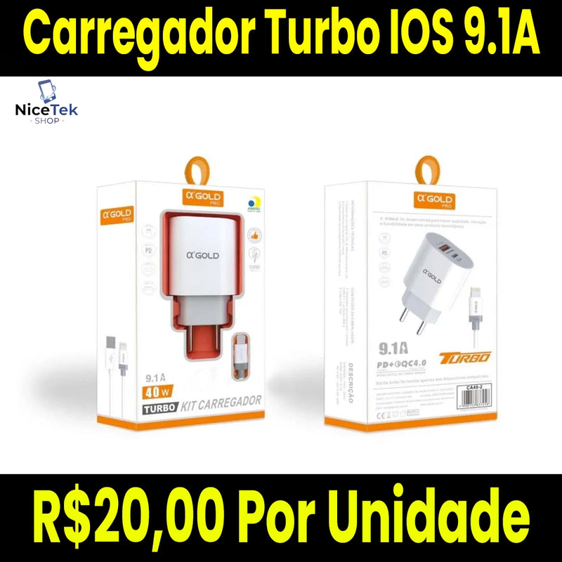 Carregador Turbo IOS 9.1A