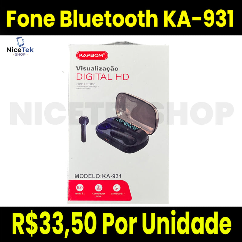 Fone Bluetooth KA-931