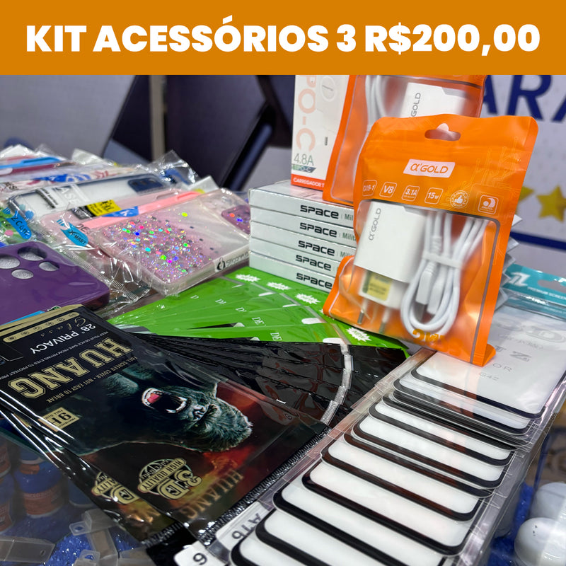 Kit Acessórios 3 R$200,00