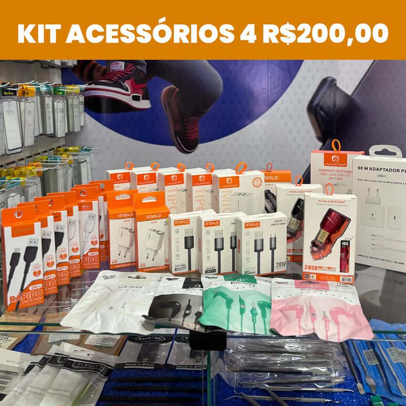 Kit Acessórios 4 R$200,00