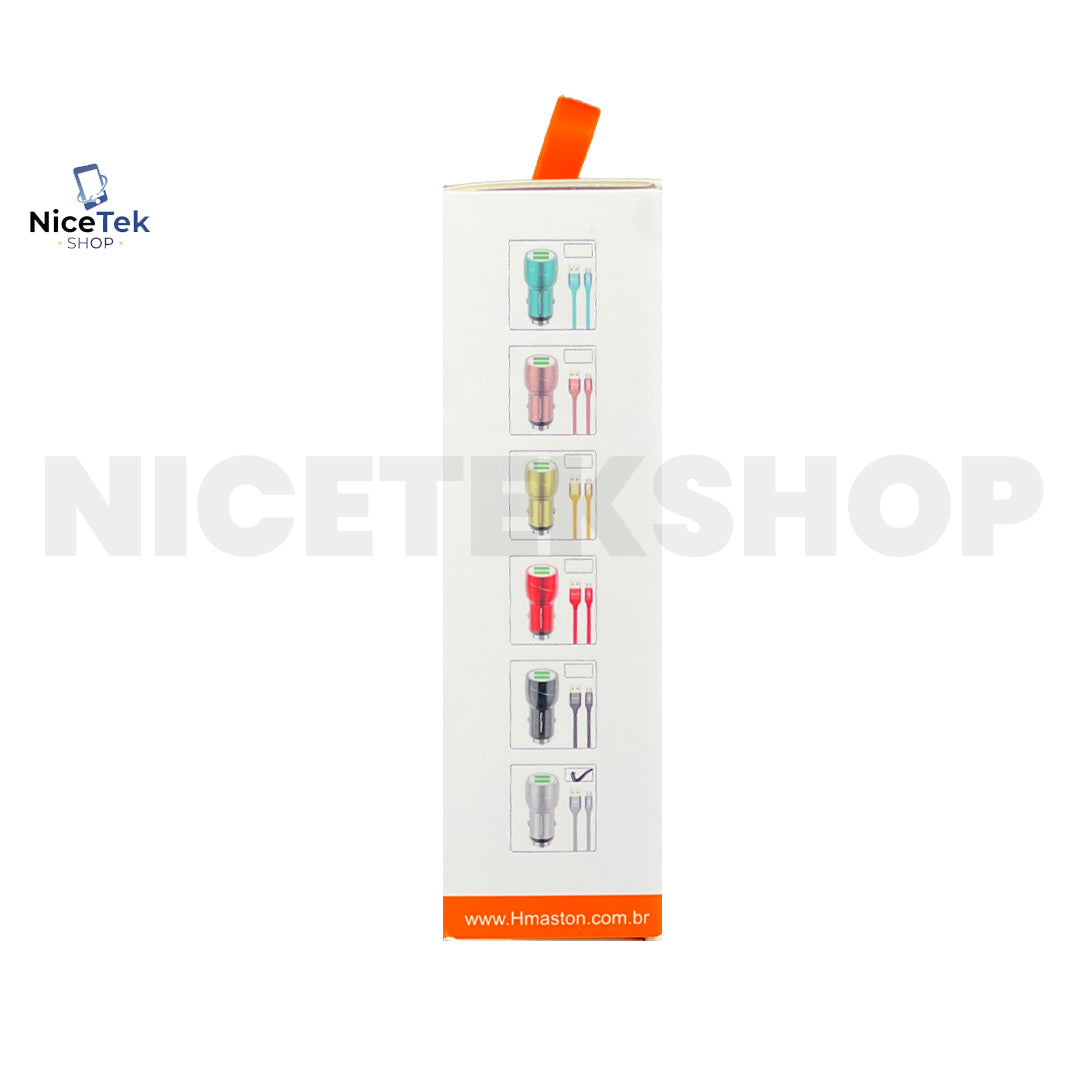 Carregador Veicular Turbo 45W Tipo C Hmaston Original