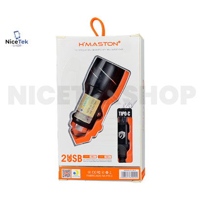 Carregador Veicular Turbo 45W Tipo C Hmaston Original