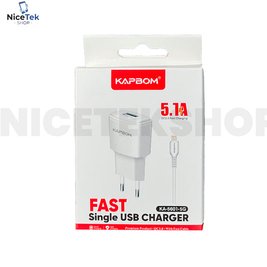 Carregador Rápido 5.1A IOS Kapbom Original